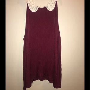 Burgundy tank top